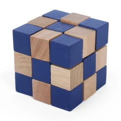 MI Toys International Ltd Mastermind Toys 3D Mini Wooden Checkered Cube Puzzle Online
