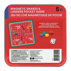 KAS GLOBAL TRADING PTY LIMITED Mastermind Toys Magnetic Snakes & Ladders Pocket Game Hot