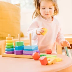 Melissa and Doug Melissa & Doug Geometric Stacker Discount