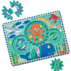 Melissa and Doug Melissa & Doug Underwater Wooden Gear Puzzle Clearance