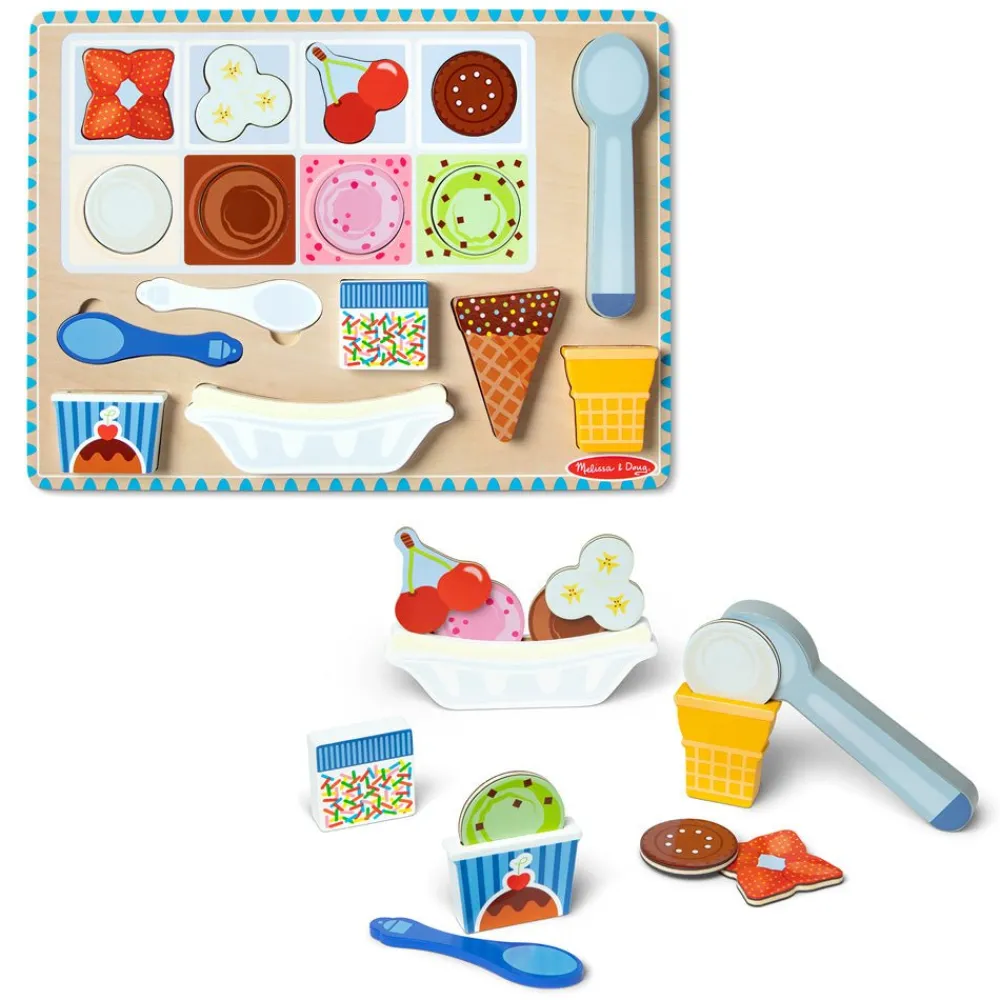 Melissa & Doug, LLC Melissa & Doug Wooden Magnetic IceCream Puzzle Discount