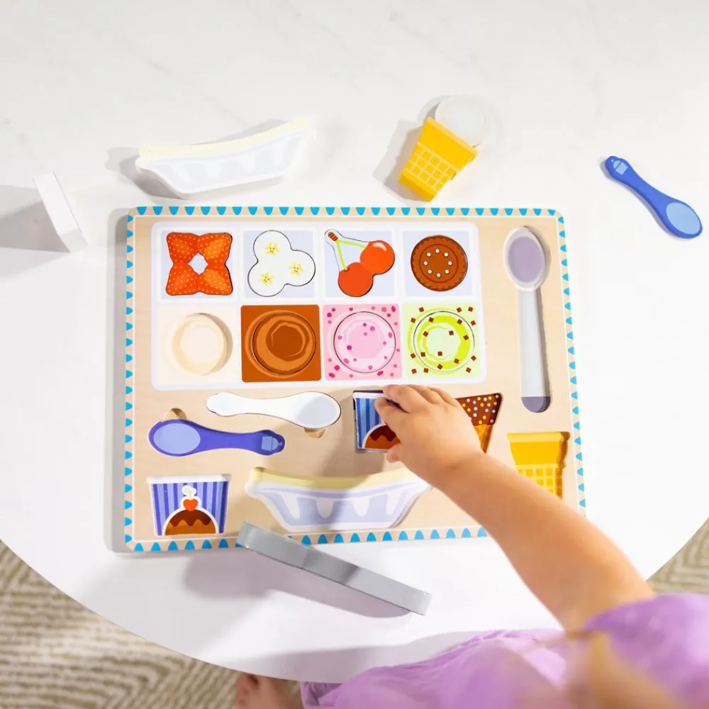 Melissa & Doug, LLC Melissa & Doug Wooden Magnetic IceCream Puzzle Discount
