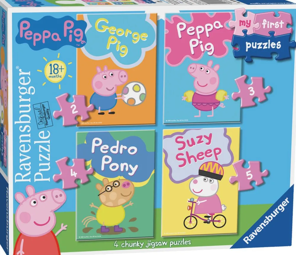 Ravensburger MFP Peppa Pig 2, 3, 4, 5 pc Puzzles Clearance