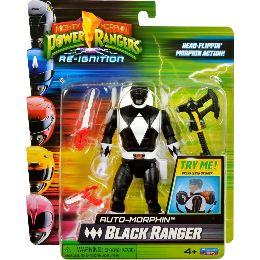 Imports Dragon Inc. Mighty Morphin Power Rangers - Black Ranger Figure New
