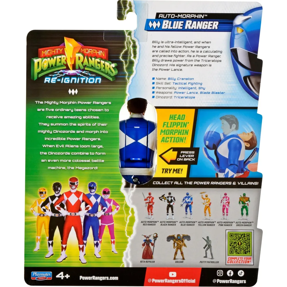 Imports Dragon Inc. Mighty Morphin Power Rangers - Blue Ranger Figure Best