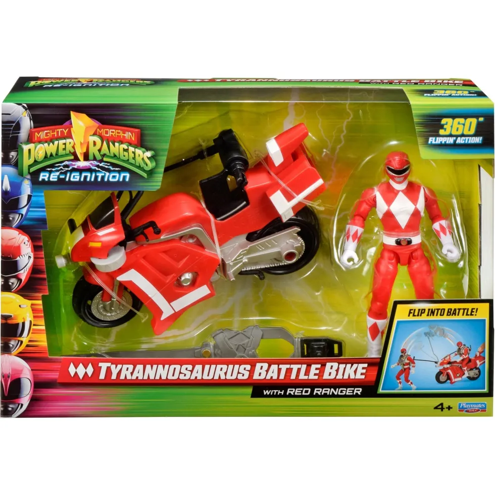Imports Dragon Inc. Mighty Morphin Power Rangers - Tyrannosaurus Rex Battle Bike with Red Ranger Outlet