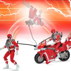Imports Dragon Inc. Mighty Morphin Power Rangers - Tyrannosaurus Rex Battle Bike with Red Ranger Outlet