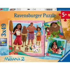 Ravensburger Moana 2 Off To New Advenstures 3x49 Pc Hot