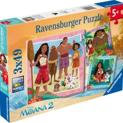 Ravensburger Moana 2 Off To New Advenstures 3x49 Pc Hot