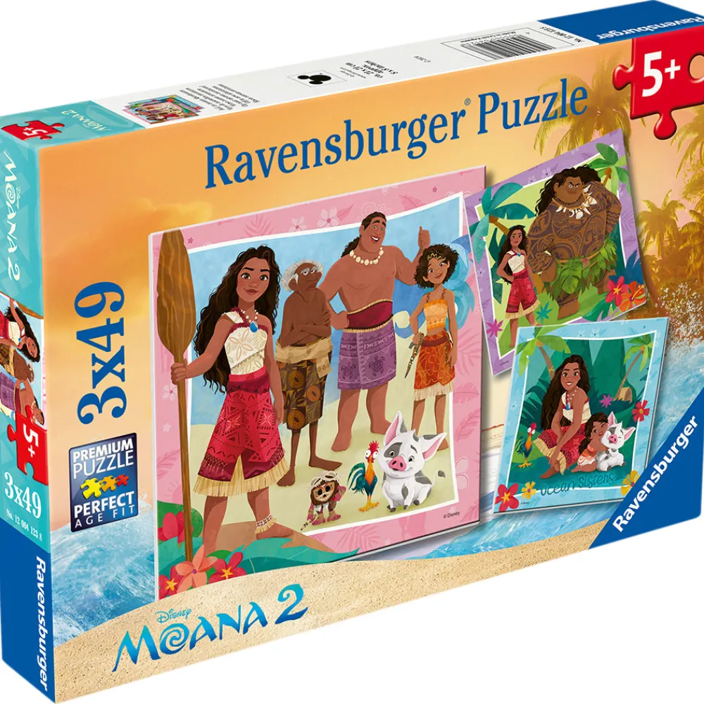 Ravensburger Moana 2 Off To New Advenstures 3x49 Pc Hot