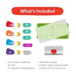 Osmo Coding Starter Kit for iPad Coding Puzzles, STEM Toy (Base Included) Clearance