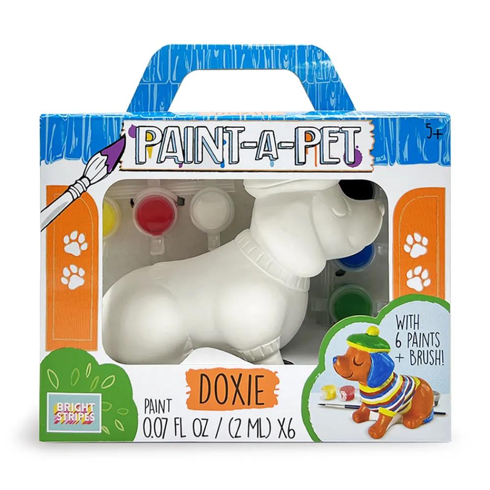 Bright Stripes Paint A Pet- Doxie Discount