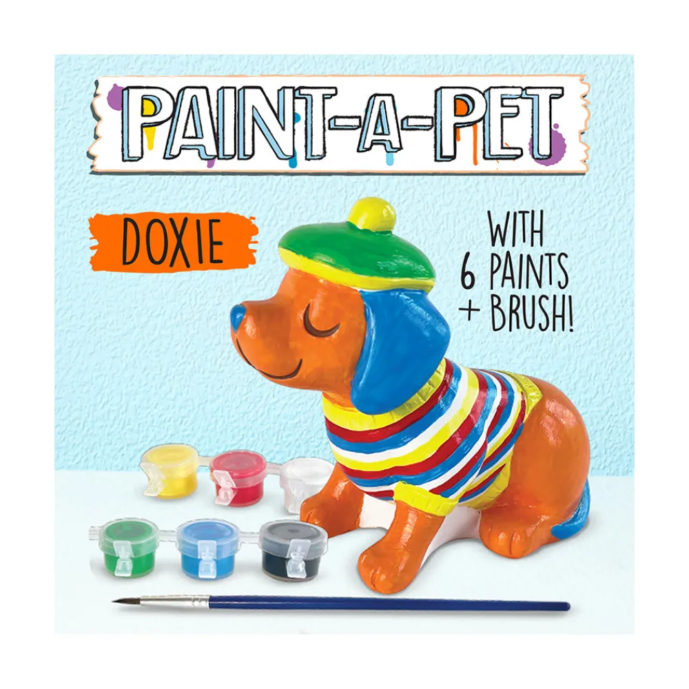 Bright Stripes Paint A Pet- Doxie Discount