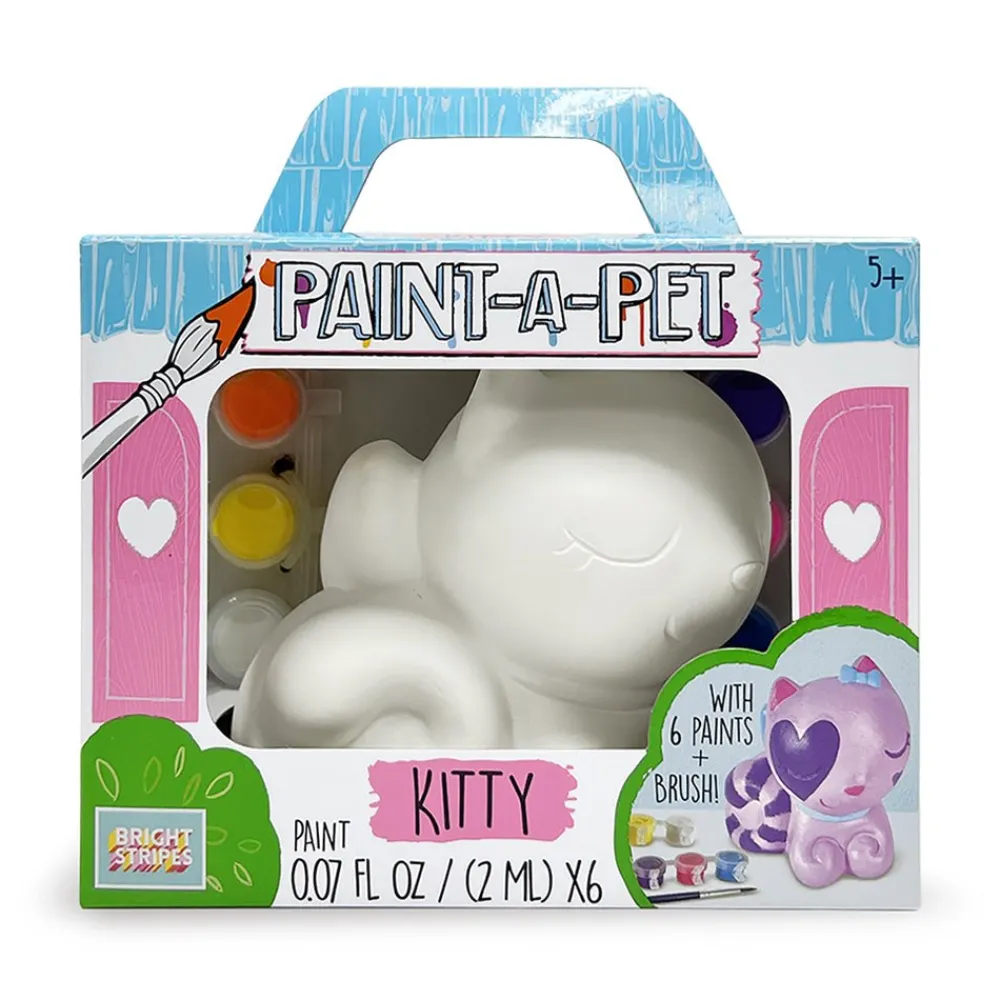 Bright Stripes Paint A Pet-Kitty Outlet