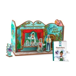 Mastermind Toys Pinocchio's Puppet Theater Book and Playset Book Hot