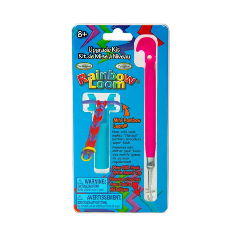 Rainbow Loom ® Upgrade Kit with Mini ® and New Metal Tip Hook – Pink Best