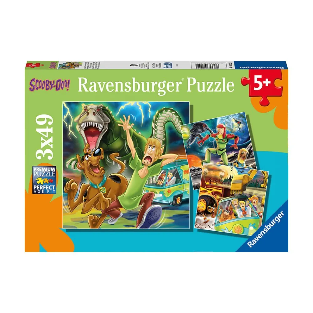 Ravensburger Scooby Doo 3 Night Fright 3 x 49pc Puzzles New