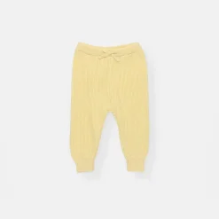 NY BRAND STUDIO INC Rib Knit Jogger Yellow Fashion