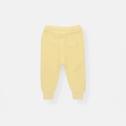 NY BRAND STUDIO INC Rib Knit Jogger Yellow Fashion