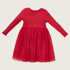 rise little earthling Rib Tutu Dress Red 9-12m Online