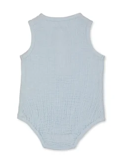 rise little earthling Balloon Romper Light Blue Fashion