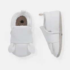 rise little earthling Bear Slide Ons Antique White 0-3 New