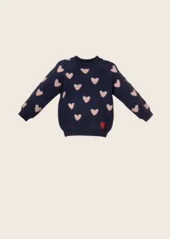 rise little earthling Crew Neck Sweater Navy Sale