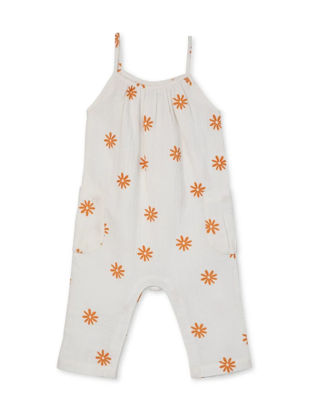 rise little earthling Crinkle Romper White Discount