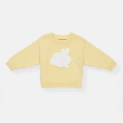 NY BRAND STUDIO INC Rise Little Earthling Jacquard Sweater Yellow Outlet