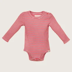 rise little earthling 2-Piece Rib Set Red Stripe Online