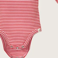 rise little earthling 2-Piece Rib Set Red Stripe Online