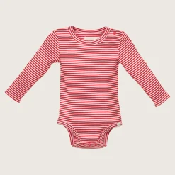 rise little earthling 2-Piece Rib Set Red Stripe Online