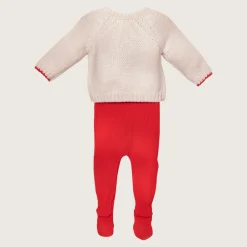 rise little earthling 2-Piece Cardigan & Legging Set Red Discount