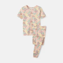 rise little earthling Short Sleeve Sleep Set Fashion