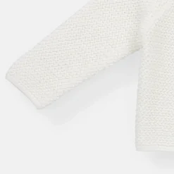 NY BRAND STUDIO INC Rise Little Earthling Texture Knit Cardigan Antique White Best