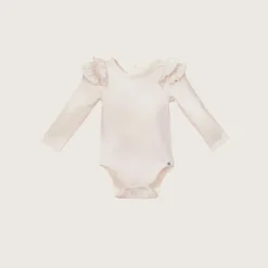 rise little earthling Ruffle Bodysuit White 0-3m Discount