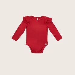 rise little earthling Ruffle Bodysuit White 0-3m Discount