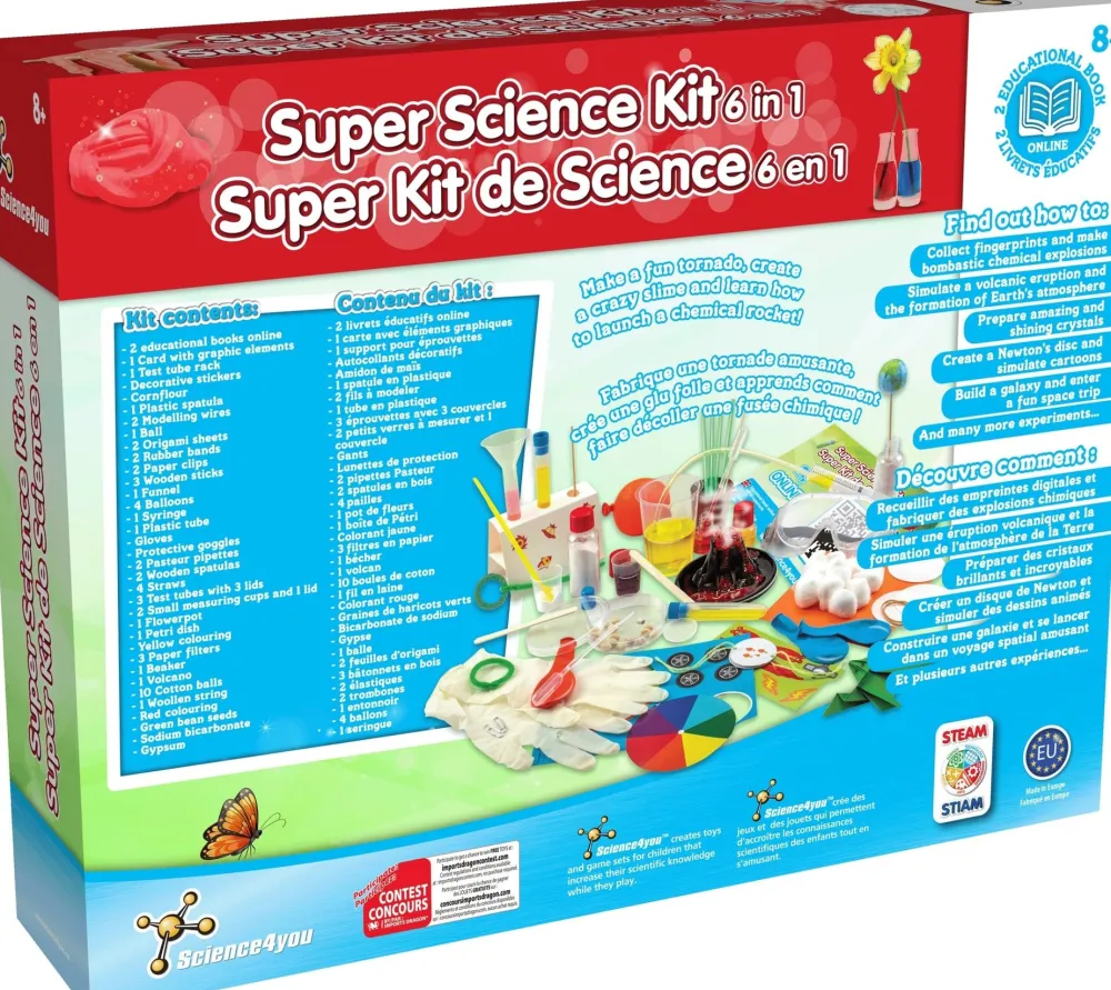 Imports Dragon Inc. Science4You Super Science Kit 6-in-1 New