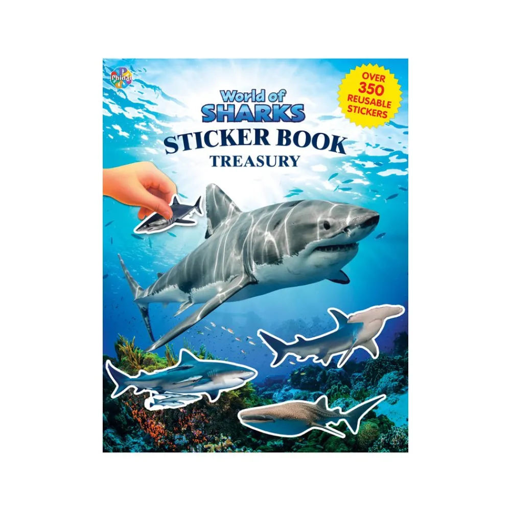 EDITIONS PHIDAL INC. Sharks Sticker Book Treasury Clearance