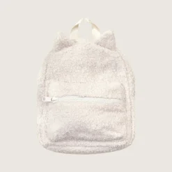 rise little earthling Sherpa Backpack OS Antique White Fashion