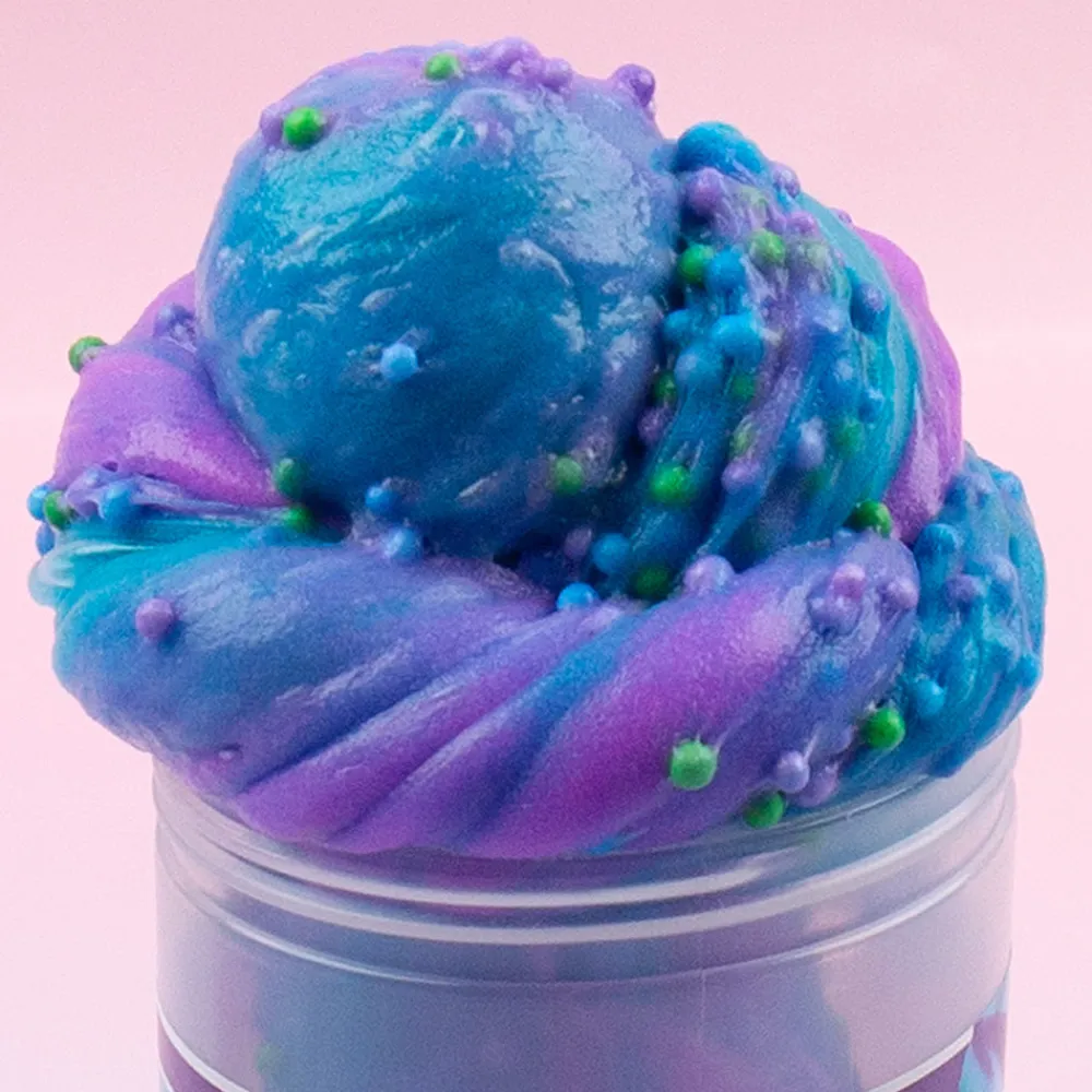 Slimygloop Neon Twist Purple/Blue Butter Slime Hot