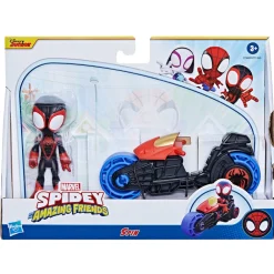 Imports Dragon Inc. Spidey & Friends Miles Morales & Motorcycle Hot