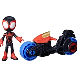 Imports Dragon Inc. Spidey & Friends Miles Morales & Motorcycle Hot