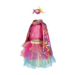 Creative Education Of Can. Super-Duper Tutu/Cape/Mask, Pink/Gold, Size 4-6 Fashion