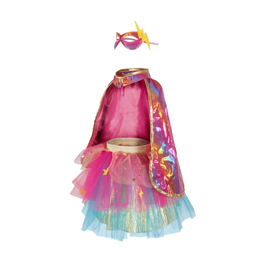 Creative Education Of Can. Super-Duper Tutu/Cape/Mask, Pink/Gold, Size 4-6 Fashion