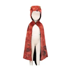 Mastermind Toys T-Rex Hooded Cape, Dark Red/Black, Size 4-5 Best