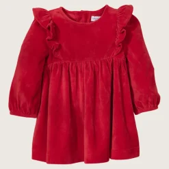 rise little earthling Velvet Dress 0-3m Red Sale