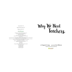 Raincoast Book Distr. Ltd. Why We Need Teachers Sale