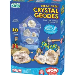 Thames & Kosmos WOW in the World Break-Open Crystal Geodes Hot