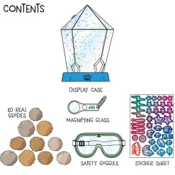 Thames & Kosmos WOW in the World Break-Open Crystal Geodes Hot
